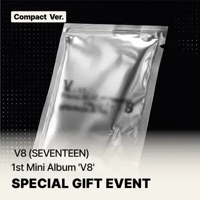 【特典付き】V8 (SEVENTEEN) - 1st Mini Album [V8] (Compact Ver.) **未公開コンセプト マット フォトカード 2種中 1種 ランダム付与