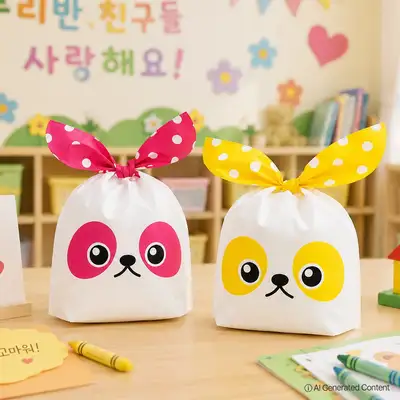 ポポファンシー ドットパンダ ふろしき包装パック 中 5枚