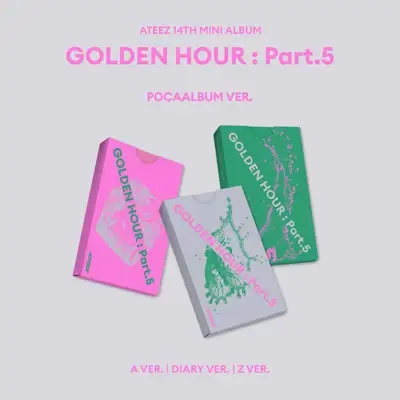 ATEEZ - [GOLDEN HOUR : Part.5] (POCAALBUM) (A VER. / DIARY VER. / Z VER.) (3種セット)