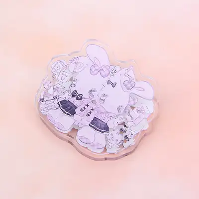 [ミピ_riri] ウサギ友達 アクリルクリップ(クリップ) 1種 / イラストグッズ
