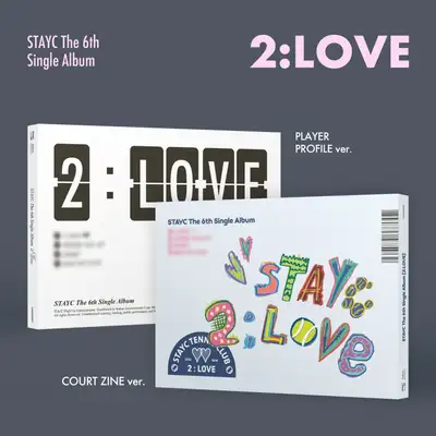 STAYC - シングル6集 [2:LOVE] (COURT ZINE ver. / PLAYER PROFILE ver.) (2種セット)
