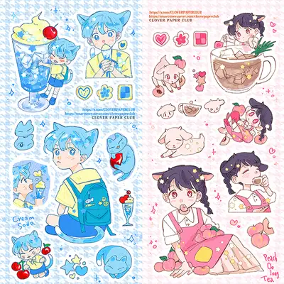 Clover Paper Club 贴纸 2606 5type