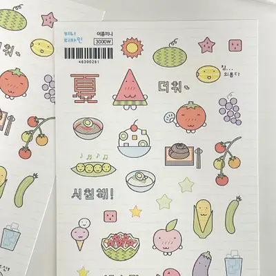끼니設計 夏日끼니 貼紙