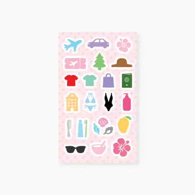 卡因達藍 Pieces of Summer 貼紙 2type