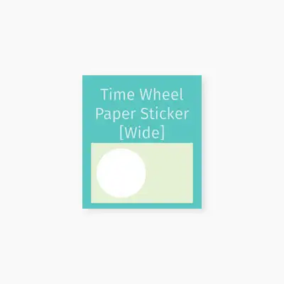 Kindablue Time wheel paper 貼紙（寬版）