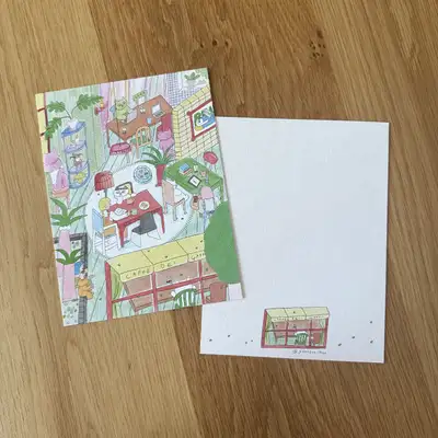 尹暹貓咖啡廳雙面明信片