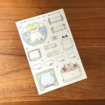 尹暿 Notes from the cat 貼紙