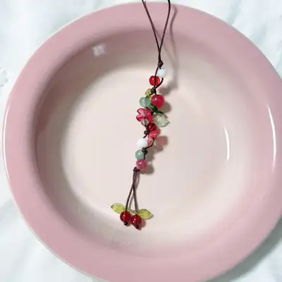 蘇菲유 木槿花鑰匙圈