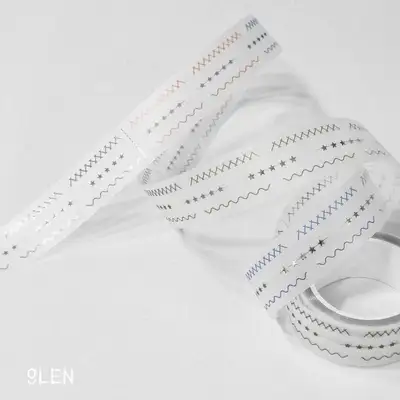 Glen 銀箔分割Kiss切膠帶