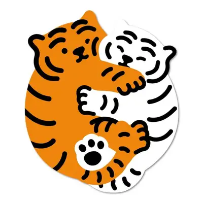 無職タイガー둘이랑 ビッグ リムーバブルステッカー