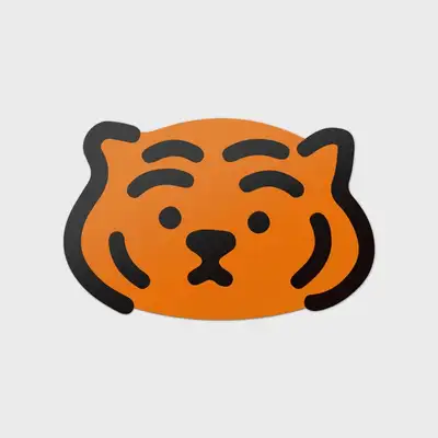 ムジクタイガー トゥンラン ビッグ リムーバブルステッカー