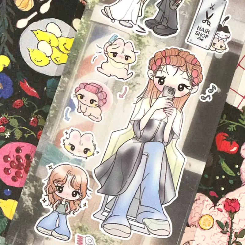娜娜心情 做头发的日子 贴纸