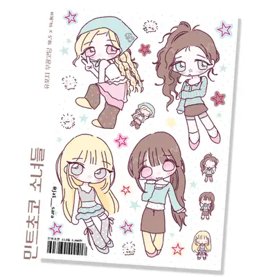 잘사라 薄荷巧克力少女贴纸