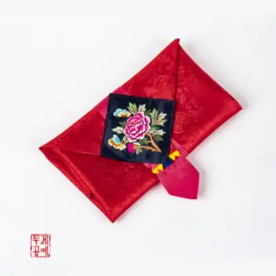 刺繡牡丹風呂敷