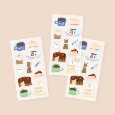 卡因达蓝 Mini Cafe贴纸