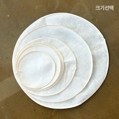 7size Natural Ramie Round Steamer Mat (Commercial Steamer Cloth Pad)