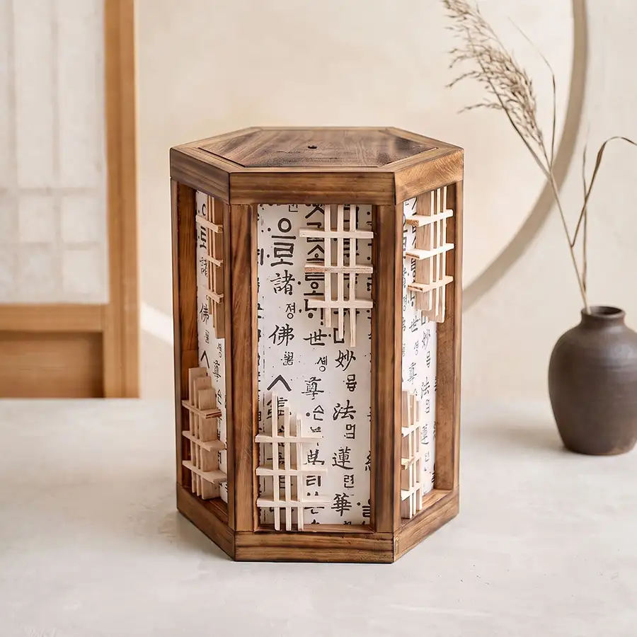 Traditional Lattice Window Hexagonal Lamp Shade — 4