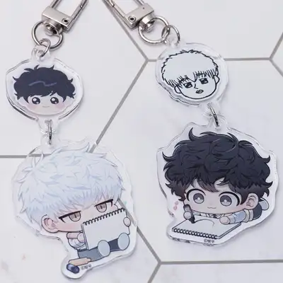 Winter Passes Cherry Blossoms 2-Tier Dangly Acrylic Keyring Set of 2 Types