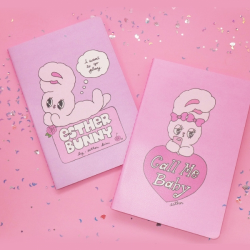 Esther Bunny Colorful Stitch Notebook