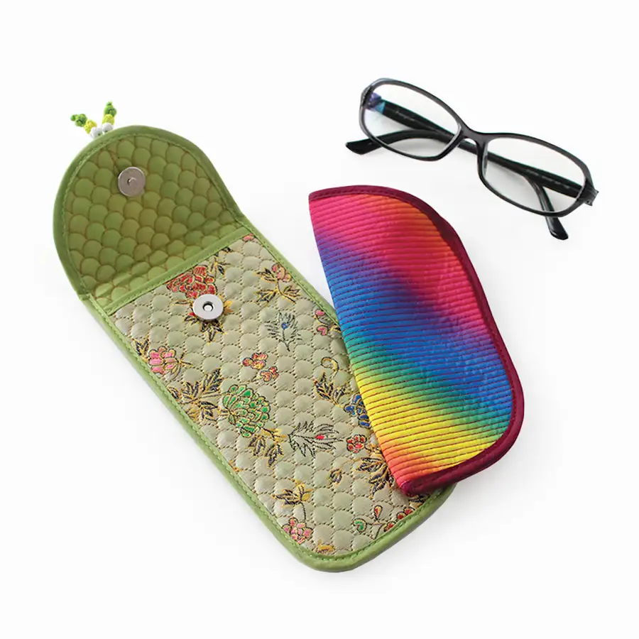 Traditional Nubi Eyeglass Case (Double Inner Pouch Sunglasses Case Korean Souvenir Gift) — 2
