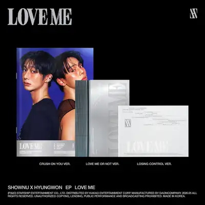 SHOWNU X HYUNGWON - EP [LOVE ME] (LOVE ME OR NOT VER. / LOSING CONTROL VER. / CRUSH ON YOU VER.) (3種セット)