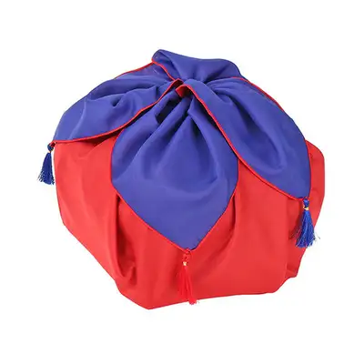 Cheong-Hong Bojagi - Traditional Korean Gift Wrapping Cloth for Korean Sweets, Rice Cakes, and Wedding Gifts