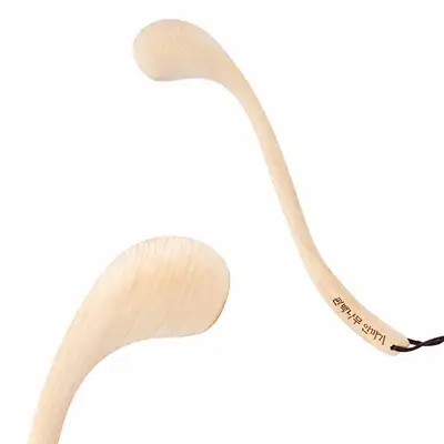 Cypress Wood Sprout-Shaped Massage Tool | Massage Hammer for Back, Shoulders, Trapezius, Foot Acupressure Rod Self-Care Tool
