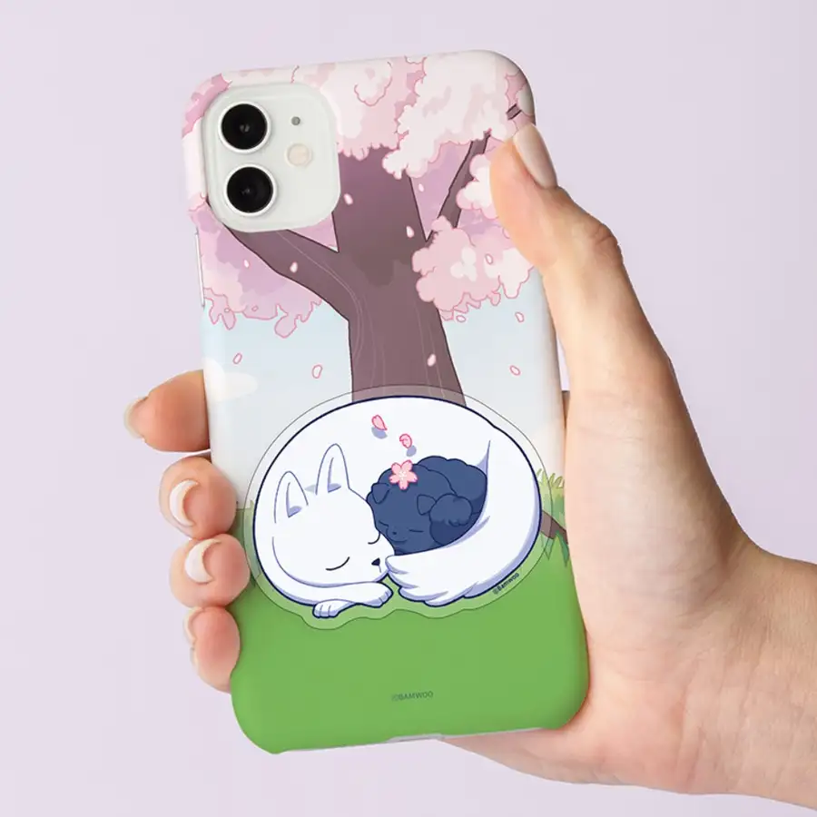 [Winter Passes, Cherry Blossoms] Winter Cherry Blossom Hard Case 13 Types / Webtoon Case / Phone Case