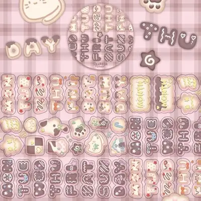 Cookie Day 25mm Clear Varnish Kiss-Cut Sticker