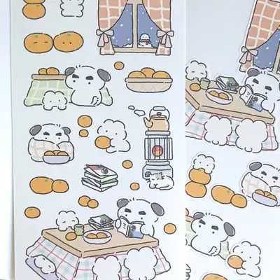 Lee Eung-ssi Kotatsu and Mandarin Orange Sticker