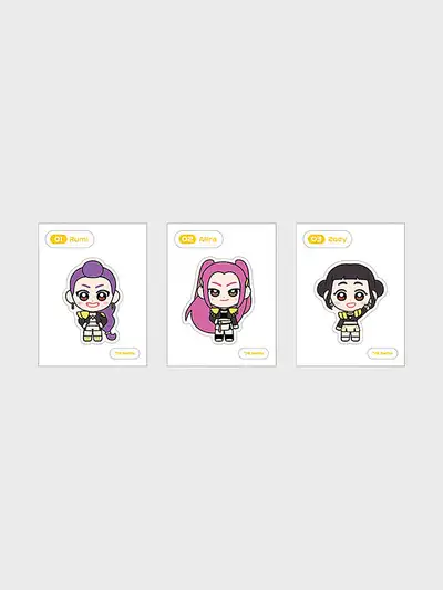 K-pop Demon Hunters Random Deco Sticker Set (3 Sheets)