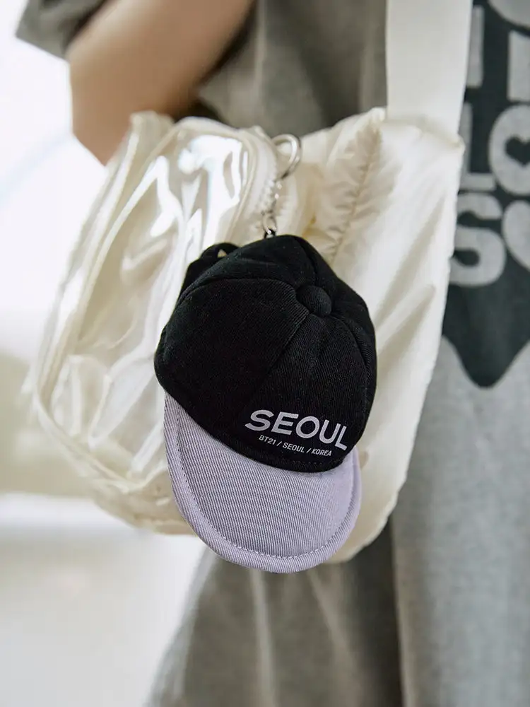 BT21 TRAVEL Ball Cap Keyring — 4