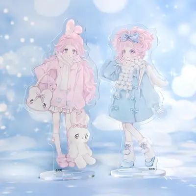 [ミピ_riri] パステルバニー LD アクリルスタンド 2種 / イラストグッズ