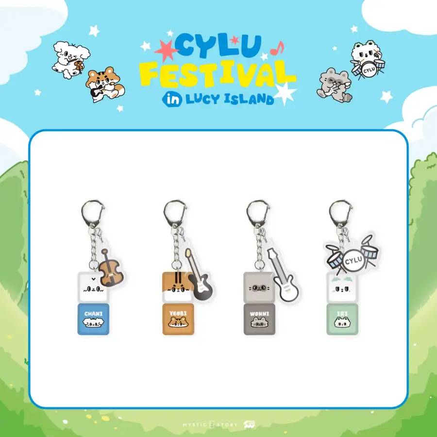 LUCY - CHARACTER POP-UP [CYLU FESTIVAL in LUCY ISLAND] MD 07. Random Keycap Keyring