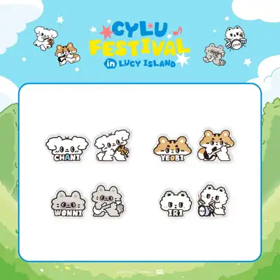 LUCY(ルーシー) - CHARACTER POP-UP [CYLU FESTIVAL in LUCY ISLAND] MD 09. アクリルマグネットクリップセット