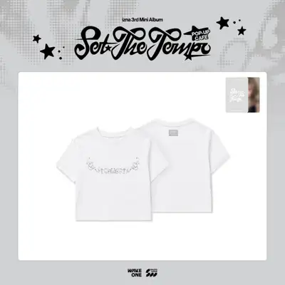 izna (イズナ) - POP-UP STORE [SET THE TEMPO] MD 12. クロップ Tシャツ (CROP TOP)