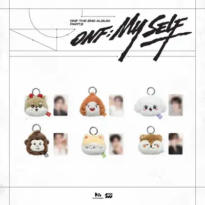 ONF(オン・アンド・オフ) - ポップアップストア [ONF; MY SELF] MD 10. オンッコミズ フェイス キーリング(ONKKOMIZ FACE KEYRING)