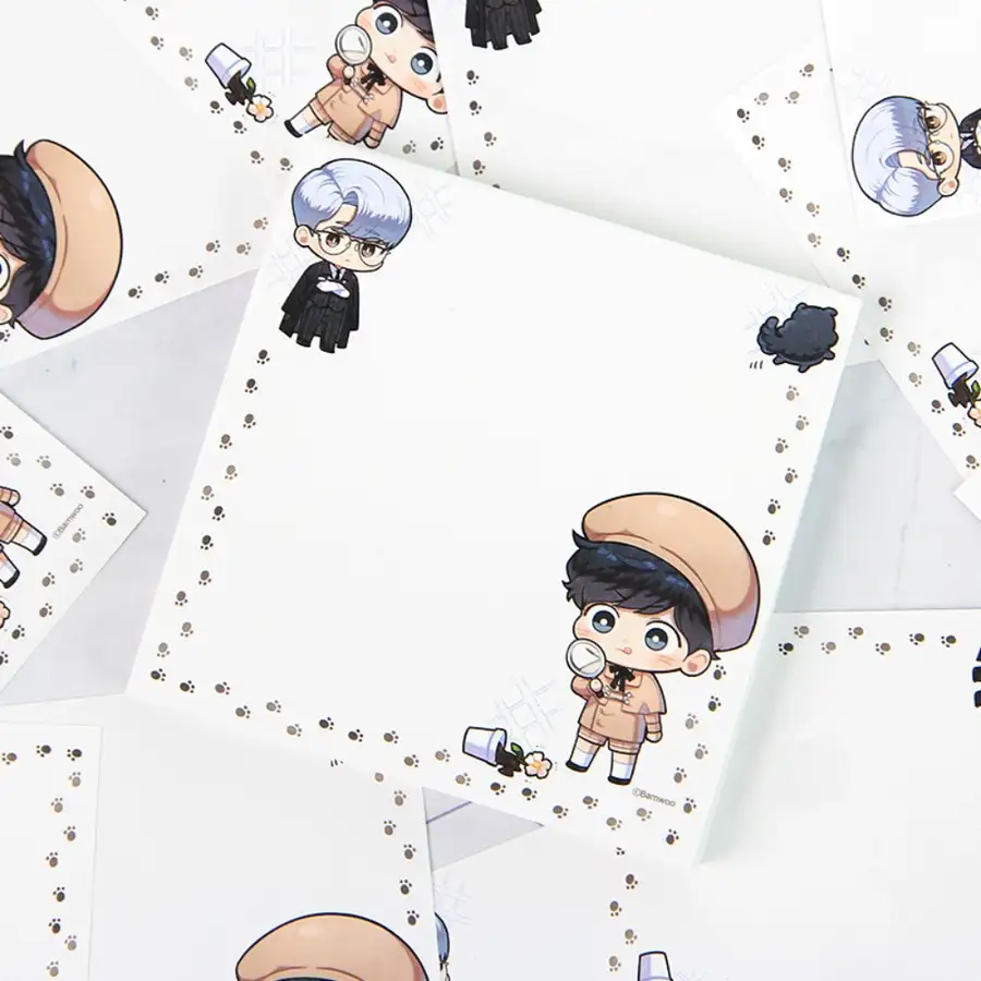 [Winter Passes, Cherry Blossoms] Winter Passes Cherry Blossoms Sticky Notes 95X95mm 1 Type / Webtoon Memo Notes