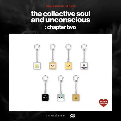 Billlie (빌리) - POP-UP CAFE [the collective soul and unconscious: chapter two] MD 04. Billlie & Lovers キーキャップ キーリング (KEYCAP KEYRING)