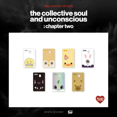 Billlie (빌리) - POP-UP CAFE [the collective soul and unconscious: chapter two] MD 06. ビリ&ラバーズ カードカバーステッカー (CARD COVER STICKER)