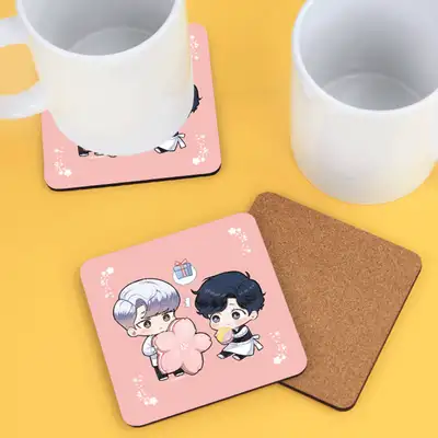 Winter Passes Cherry Blossom Cork Coaster (Cup Rest) / 2 Types