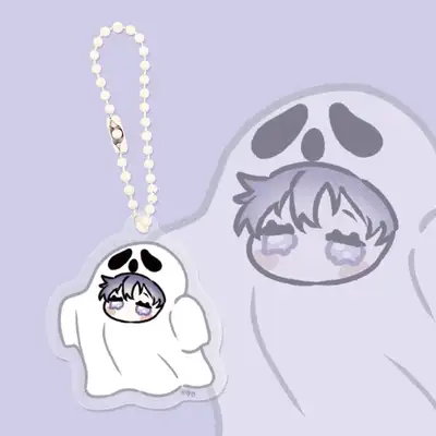 【너를찾는파도】너찾파 赤ちゃん幽霊 鈴ちゃん アクリルキーリングチャーム(両面) 1種