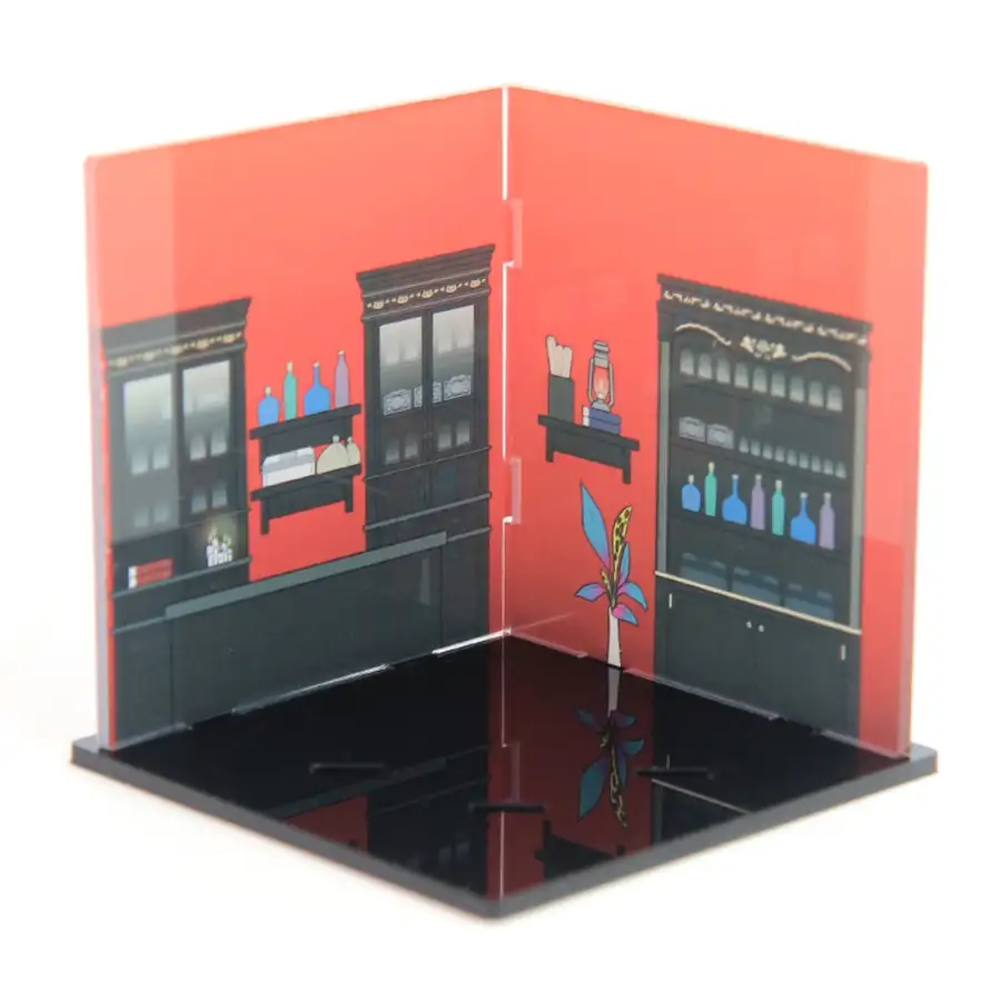 【ウェブトゥーン専門店 背景ジオラマ】魔界商店 1種 / アクリルグッズ / ジオラマ背景スタンド / ウェブトゥーングッズ