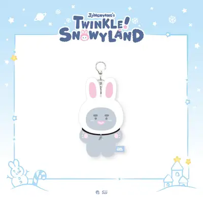 *再販売* オニュ(ONEW) - POP-UP [JJINGNYANGS TWINKLE SNOWYLAND] MD 04. ジジンメオキ ぬいぐるみ キーリング (JJING-MEOK KEYRING)