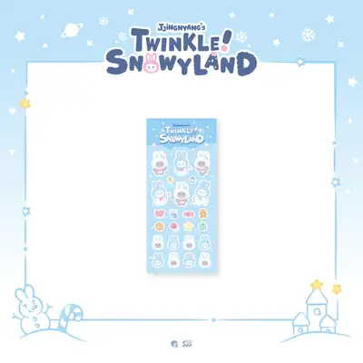 *再販売* オニュ(ONEW) - POP-UP [JJINGNYANGS TWINKLE SNOWYLAND] MD 33. エンボ加工ステッカー (PUFFY STICKER)