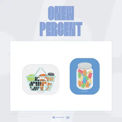 *再販売* オニュ(ONEW) POP-UP STORE [PERCENT] MD 13. マウスパッド (MOUSE PAD) (A type)