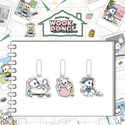 イ・ドンウク(LEE DONG WOOK) - [WOOKDONG'S HOME SWEET HOME] MD 15. ツインクルキーリング A (TWINKLE KEYRING - A)