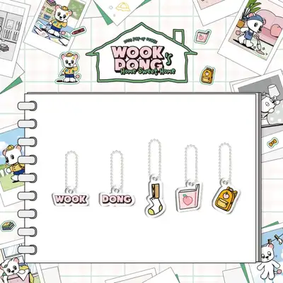イ・ドンウク(LEE DONG WOOK) - [WOOKDONG'S HOME SWEET HOME] MD 16. グリッターキーリング B (TWINKLE KEYRING - B)