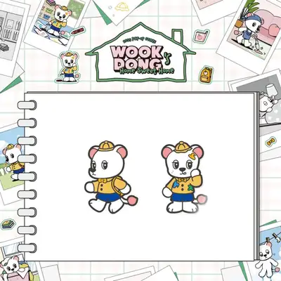 イ・ドンウク(LEE DONG WOOK) - [WOOKDONG'S HOME SWEET HOME] MD 24. メタルバッジ(METAL BADGE)