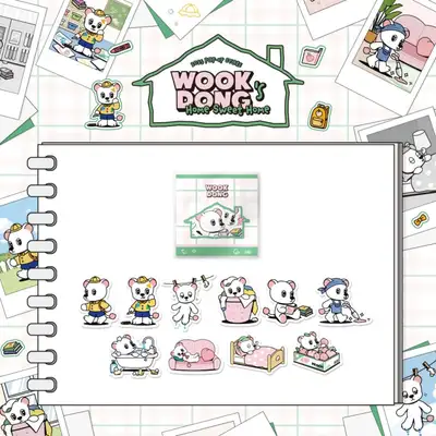 イ・ドンウク(LEE DONG WOOK) - [WOOKDONG'S HOME SWEET HOME] MD 27. ウクドンイのホームスウィートホームステッカーパック(WOOKDONG's HOME SWEET HOME STICKER PACK)